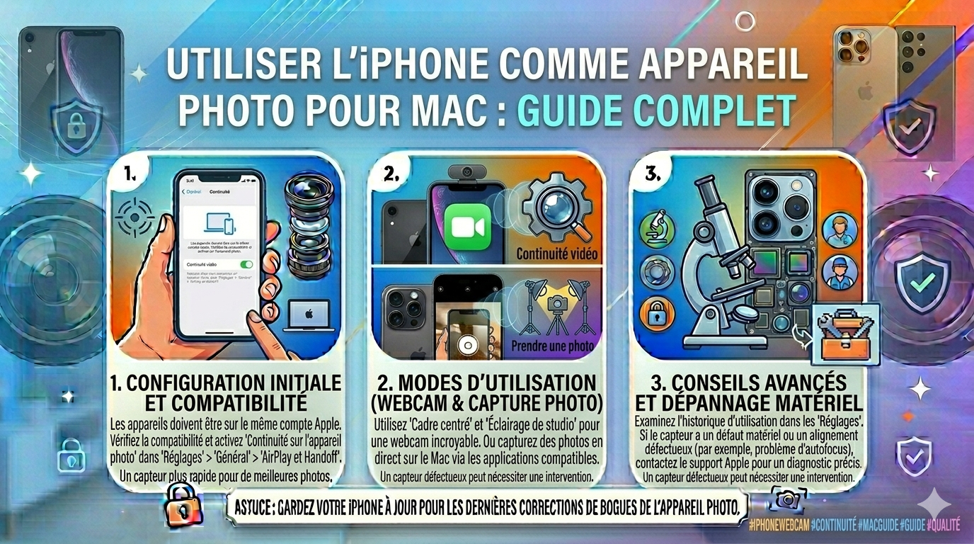 Utiliser l'iPhone comme appareil photo pour Mac : Guide complet